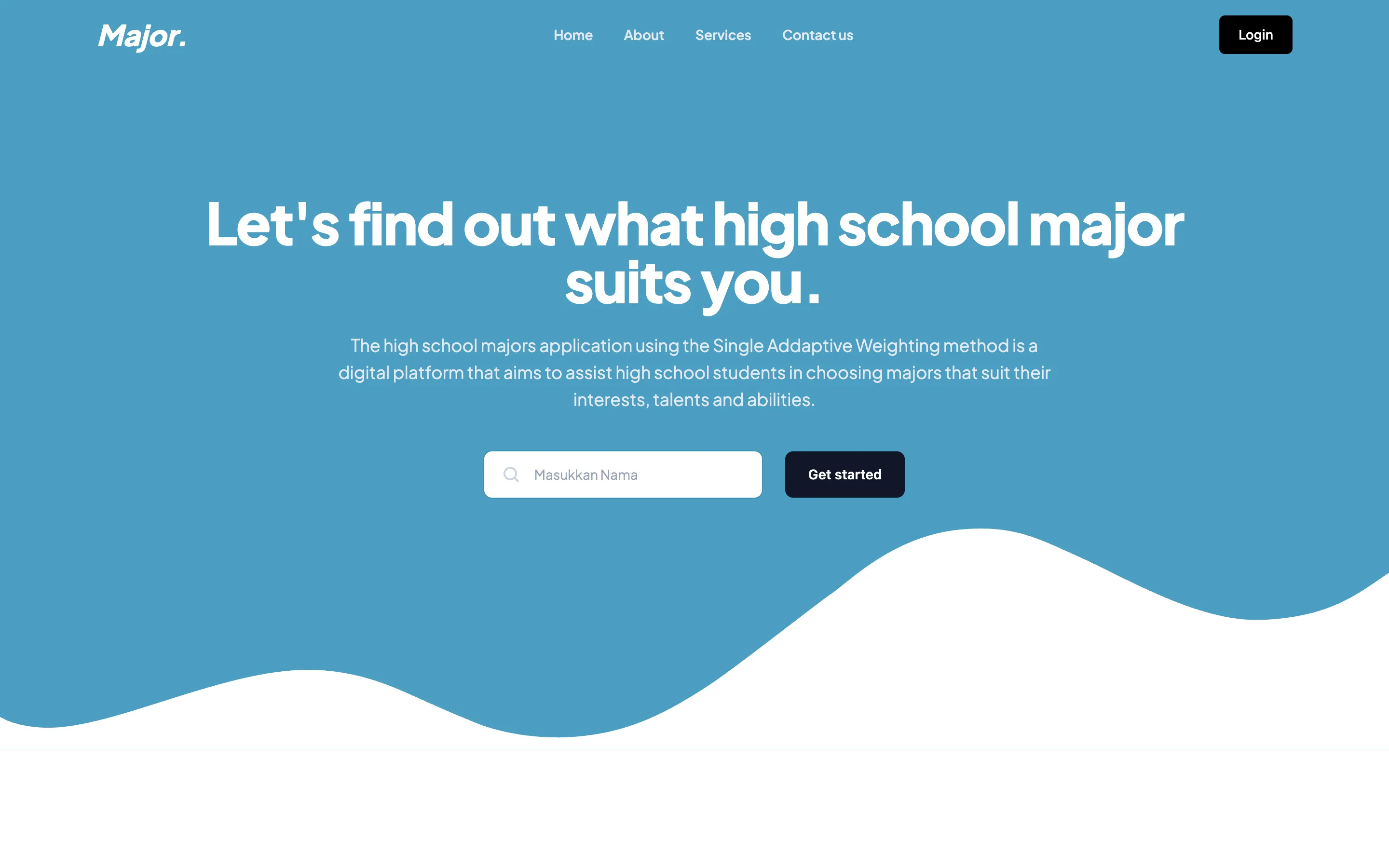 MajorApp: Decision Support System
